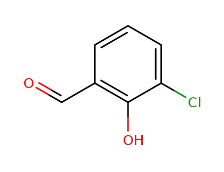 Molecular Structure of 1927-94-2 (3-CHLORO-2-HYDROXY-BENZALDEHYDE)