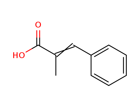 1199-77-5,alpha-Methylcinnamic acid,Cinnamicacid, a-methyl- (7CI,8CI);2-Methyl-3-phenyl-2-propenoic acid;NSC 401113;