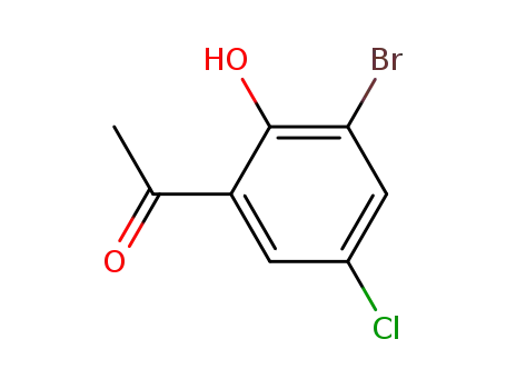 Molecular Structure of 59443-15-1 (3'-BROMO-5'-CHLORO-2'-HYDROXYACETOPHENONE)