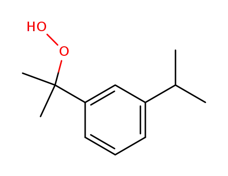 Molecular Structure of 80-24-0 (1-(3-isopropylphenyl)-1-methylethyl hydroperoxide)