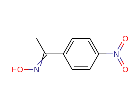 Molecular Structure of 10342-64-0 (1-(4-Nitro-phenyl)-ethanone oxime)