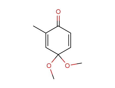 Molecular Structure of 57197-11-2 (2,5-Cyclohexadien-1-one, 4,4-dimethoxy-2-methyl-)