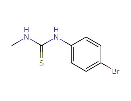 Molecular Structure of 61449-55-6 (1-(4-broMophenyl)-3-Methylthiourea)