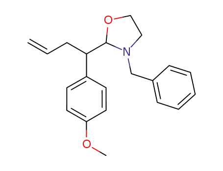 3-benzyl-2-[1-(4-methoxyphenyl)but-3-enyl]oxazolidine