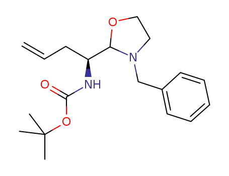 tert-butyl (S)-1-(3-benzyloxazolidin-2-yl)but-3-enylcarbamate