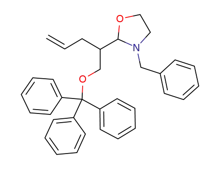 3-benzyl-2-(1-trityloxypent-3-enyl)oxazoline