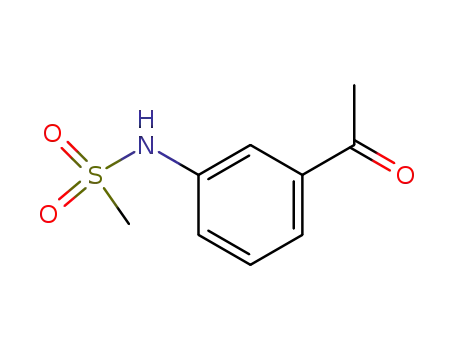 Molecular Structure of 2417-42-7 (N-(3-ACETYLPHENYL)METHANESULFONAMIDE)
