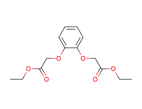 Molecular Structure of 52376-09-7 (Acetic acid, 2,2'-[1,2-phenylenebis(oxy)]bis-, diethyl ester)