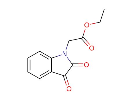 Molecular Structure of 41042-21-1 (2,3-dihydro-2,3-dioxo-1h-indole-1-aceticaciethylester)