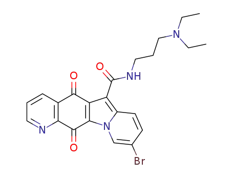 N-(3-(diethylamino)propyl)-9-bromo-5,12-dioxo-5,12-dihydroindolizino[2,3-g]quinoline-6-carboxamide