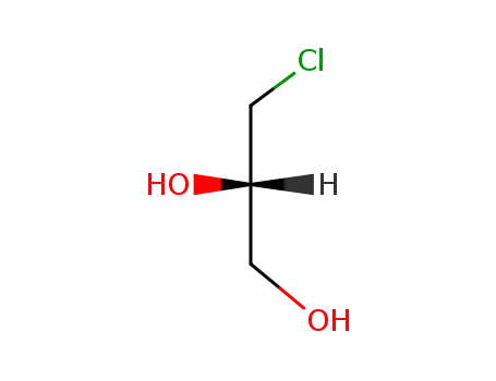 Molecular Structure of 60827-45-4 ((S)-(+)-3-Chloro-1,2-propanediol)