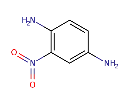 Molecular Structure of 5307-14-2 (1,4-Diamino-2-nitrobenzene)