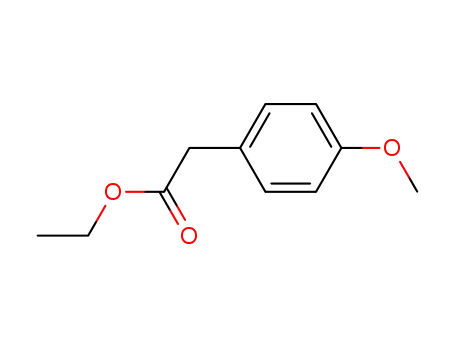 Molecular Structure of 14062-18-1 (ETHYL 4-METHOXYPHENYLACETATE)