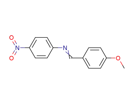 Molecular Structure of 15450-66-5 (N-[(E)-(4-methoxyphenyl)methylidene]-4-nitroaniline)