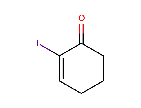 Molecular Structure of 33948-36-6 (2-Iodo-2-cyclohexen-1-one)