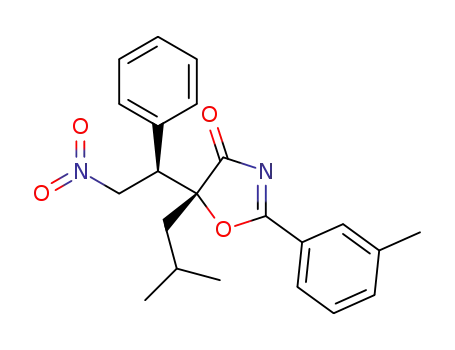 (5R)-5-isobutyl-5-((R)-2-nitro-1-phenylethyl)-2-(m-tolyl)oxazol-4(5H)-one