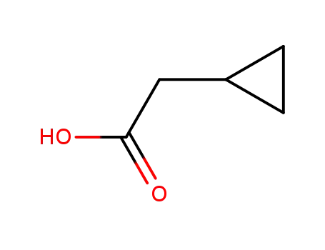 Molecular Structure of 5239-82-7 (Cyclopropylacetic acid)