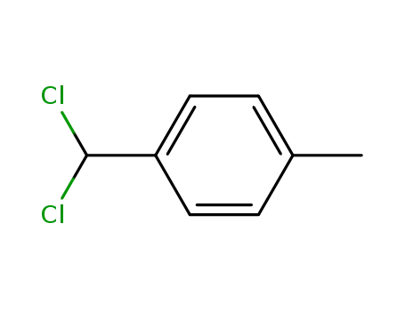 Molecular Structure of 23063-36-7 (1-(DICHLOROMETHYL)-4-METHYLBENZENE)