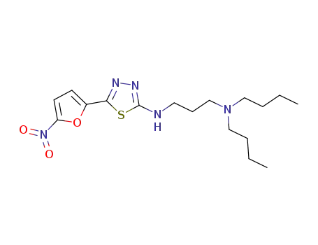 N-(3-(dibutylamino)propyl)-5-(5-nitrofuran-2-yl)-1,3,4-thiadiazol-2-amine
