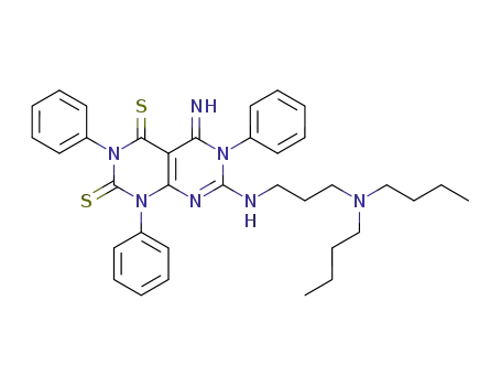 7-{[3-(dibutylamino)propyl]amino}-5-imino-1,3,6-triphenyl-5,6-dihydropyrimido[4,5-d]pyrimidine-2,4(1H,3H)-dithione