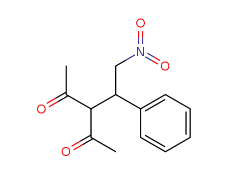 Molecular Structure of 72709-61-6 (3-(2-nitro-1-phenylethyl)pentane-2,4-dione)
