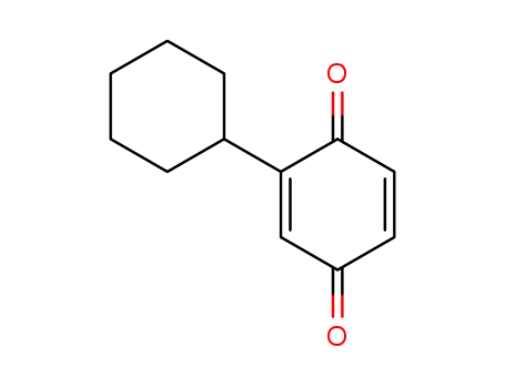 Molecular Structure of 3116-98-1 (2,5-Cyclohexadiene-1,4-dione, 2-cyclohexyl-)