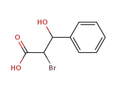 Molecular Structure of 34882-18-3 (2-bromo-3-hydroxy-3-phenylpropanoic acid)