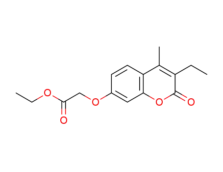 ethyl (3-ethyl-4-methyl-2-oxo-2H-1-benzopyran-7-yloxy)acetate