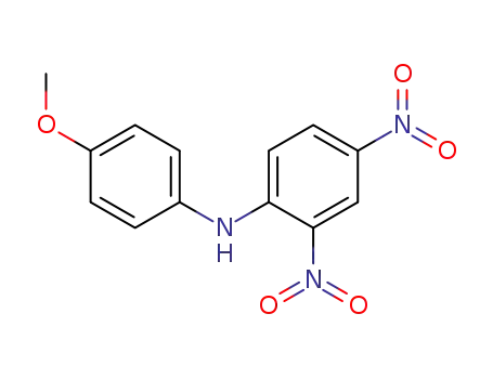Molecular Structure of 967-35-1 (N-(4-Methoxyphenyl)-2,4-dinitroaniline)