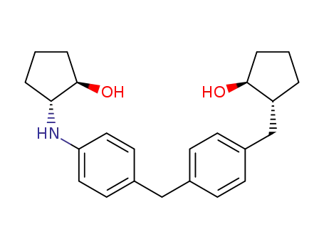 2-(4-(4-(2-hydroxycyclopentylamino)benzyl)phenylamino)cyclopentanol