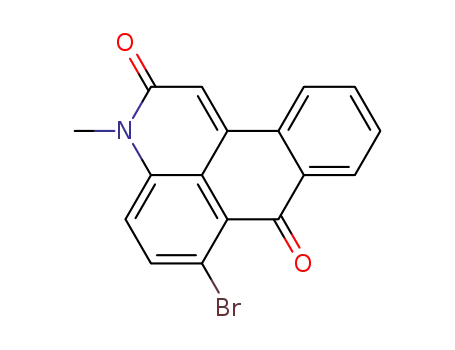 Molecular Structure of 81-85-6 (6-bromo-3-methyl-3H-dibenz[f,ij]isoquinoline-2,7-dione)
