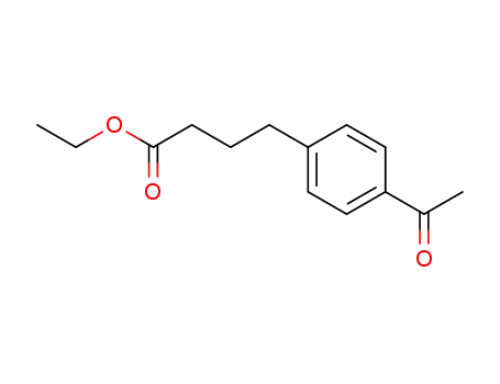 Molecular Structure of 71665-59-3 (ethyl 4-(4-acetylphenyl)butanoate)