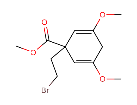 methyl 1-(2-bromoethyl)-3,5-dimethoxycyclohexa-2,5-diene-1-carboxylate