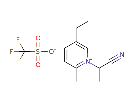 1-(1-cyanoethyl)-5-ethyl-2-methylpyridinium triflate