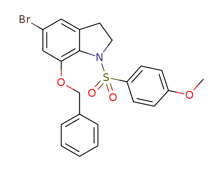 7-benzyloxy-5-bromo-1-(4-methoxyphenylsulfonyl)indoline