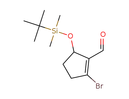 2-bromo-5-((tert-butyldimethylsilyl)oxy)cyclopent-1-ene-1-carbaldehyde