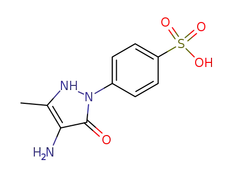 1-(p-sulphophenyl)-3-methyl-4-aminopyrazolone