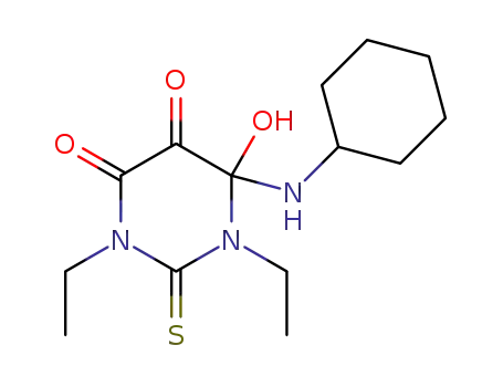 6-(cyclohexylamino)-1,3-diethyl-6-hydroxyl-2-thioxotetrahydropyrimidine-4,5-dione