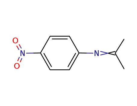 Molecular Structure of 22104-23-0 (Benzenamine, N-(1-methylethylidene)-4-nitro-)