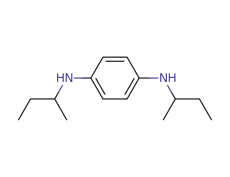 101-96-2,N,N'-Bis(1-methylpropyl)-1,4-phenylenediamine,Sumilizer BPAM 1;Tenamene2;Topanol M;UOP 5;Unilink 4100;1,4-Benzenediamine,N,N'-bis(1-methylpropyl)- (9CI);p-Phenylenediamine, N,N'-di-sec-butyl- (8CI);1,4-Bis-(sec-butylamino)benzene;Antioxidant 22;Cerobit BPD;Du Pont GasolineAntioxidant No. 22;Ethanox 4720;Kerobit BPD;N,N'-Bis(1-methylpropyl)-1,4-benzenediamine;N,N'-Di-sec-butyl-1,4-phenylenediamine;N,N'-Di-sec-butyl-n-phenylenediamine;N,N'-Di-sec-butyl-p-phenyldiamine;N,N'-Di-sec-butyl-p-phenylenediamine;NSC68417;Naugalube 403;Santoflex 44;Sumilizer BPA;