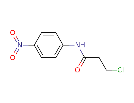Molecular Structure of 19313-88-3 (3-chloro-N-(4-nitrophenyl)propanamide)