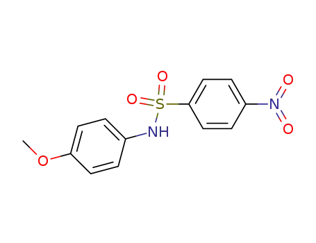 Molecular Structure of 10553-17-0 (Benzenesulfonamide, N-(4-methoxyphenyl)-4-nitro-)