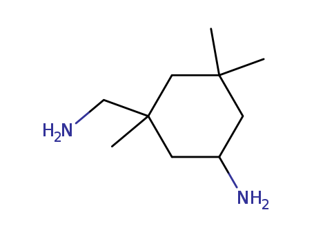 2855-13-2,Isophorondiamine,Cyclohexanemethylamine,5-amino-1,3,3-trimethyl- (7CI,8CI);1,3,3-Trimethyl-1-aminomethyl-5-aminocyclohexane;1-Amino-3,3,5-trimethyl-5-aminomethylcyclohexane;1-Amino-3-(aminomethyl)-3,5,5-trimethylcyclohexane;3,3,5-Trimethyl-5-aminomethylcyclohexylamine;3-Aminomethyl-3,5,5-trimethyl-1-cyclohexylamine;3-Aminomethyl-3,5,5-trimethylcyclohexylamine;5-Amino-1,3,3-trimethylcyclohexanemethanamine;Araldite HY 5083;Araldite HY5161;Chemammina CA 17;Epilox H 10-31;Epilox IPD;HY 3484;HY 5161;IPD;IPDA;Isophorone diamine;LH 281;Luxam IPD;Polypox IPD;Rutadur SG;Rutapox H550L;Vestamin IPD;Vestamine IPDA;