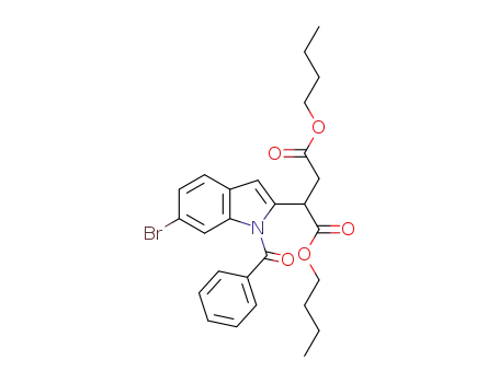 dibutyl 2-(1-benzoyl-6-bromo-1H-indol-2-yl)succinate