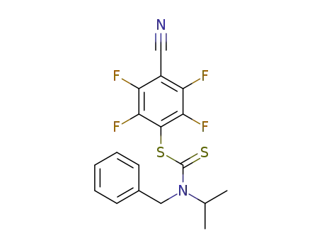 4-cyano-2,3,5,6-tetrafluorophenyl-N-benzyl-N-isopropylcarbamodithioate