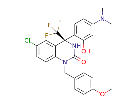 (R)-6-chloro-4-(4-(dimethylamino)-2-hydroxyphenyl)-1-(4-methoxybenzyl)-4-(trifluoromethyl)-3,4-dihydroquinazolin-2(1H)-one