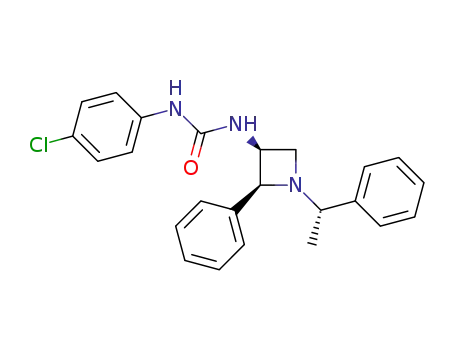 1-(4-chlorophenyl)-3-((2S,3S)-2-phenyl-1-((S)-1-phenylethyl)azetidin-3-yl)urea