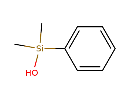 Molecular Structure of 5272-18-4 (Dimethylphenylsilanol)