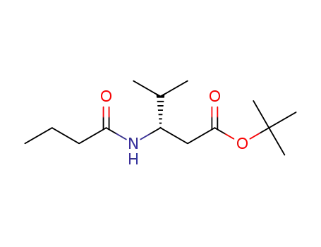 (S)-3-butanamido-4-methylpentanoic acid tert-butyl ester