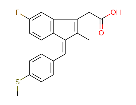 1H-Indene-3-aceticacid, 5-fluoro-2-methyl-1-[[4-(methylthio)phenyl]methylene]-, (1Z)-(49627-27-2)